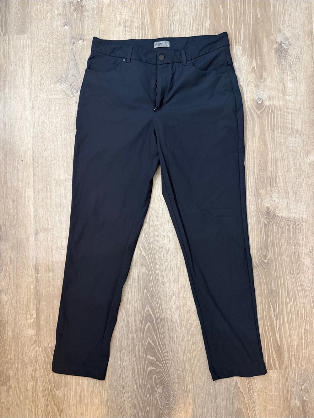 VRST Men's Black Chinos - Classic Slim Fit